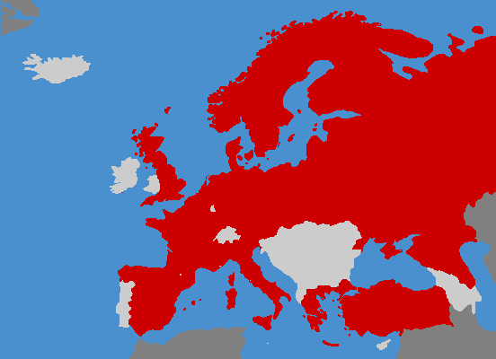 visited countries in Europe